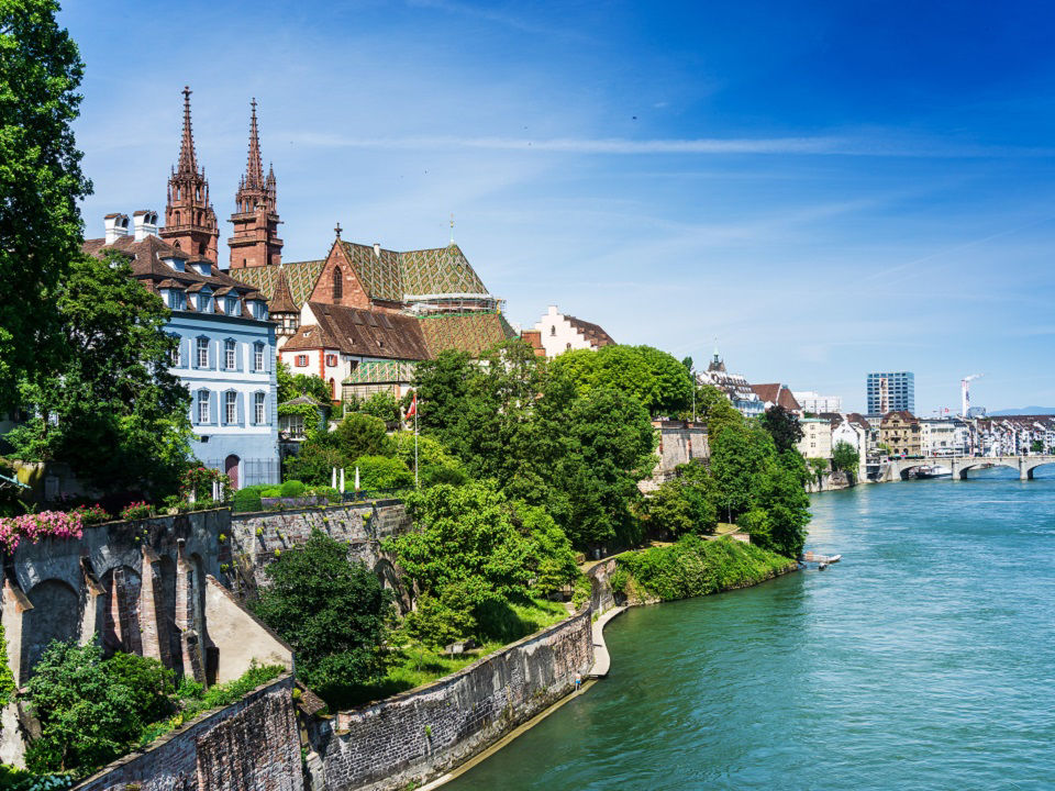 Viking River Cruise Rhine & Maine Explorer - Rhine river in Basel, Switzerland