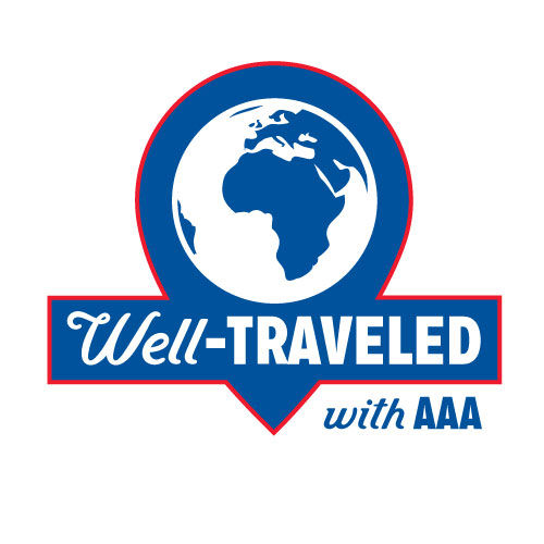 well travelled with aaa logo.